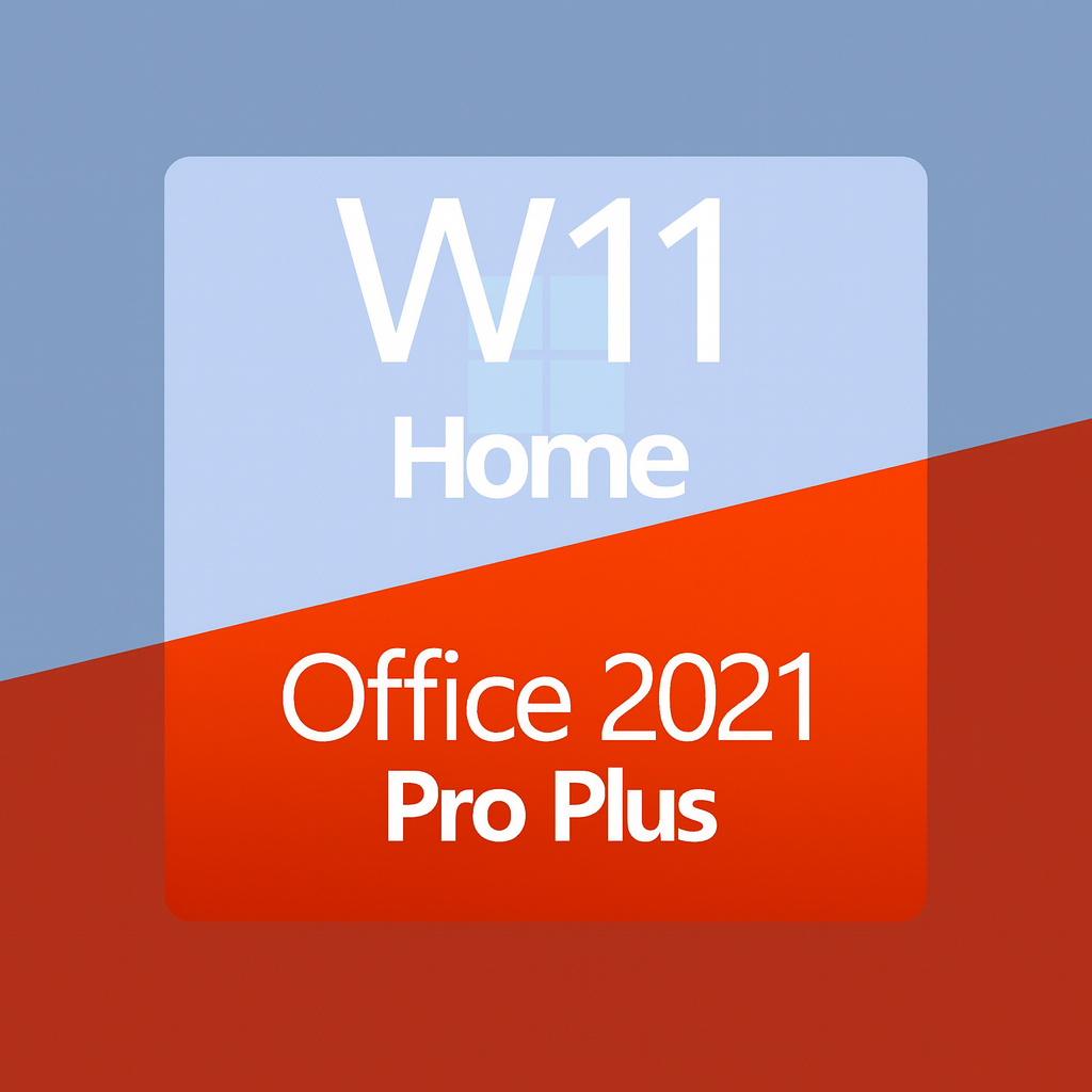 Pack économique Windows 11 Home et Office 2021 Pro Plus – activation instantanée