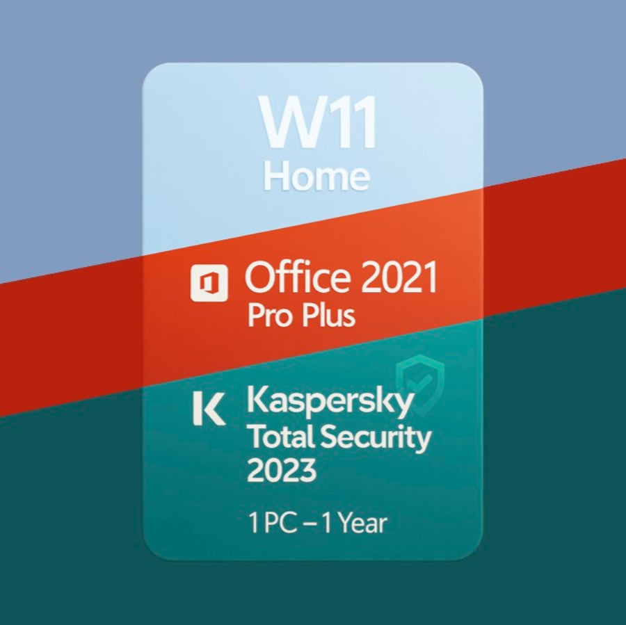 Pack complet Windows 11 Pro + Office 2021 Pro Plus + Kaspersky – clés officielles